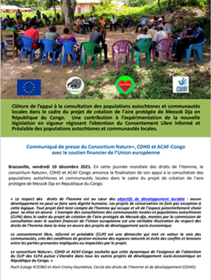 Suivi des aspects sociaux, prévention, gestion des conflits et formation des écogardes aux droits de l'homme à l'Industrie Forestière de Ouesso (IFO) - Image 3